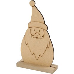 Julefigur, Julemand, H: 15 cm, D: 3 cm, B: 9 cm, tykkelse 3 mm, 1 stk.