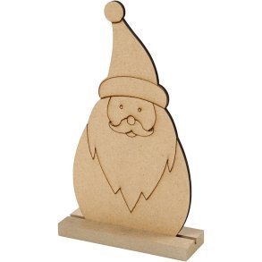 Julefigur, Julemand, H: 15 cm, D: 3 cm, B: 9 cm, tykkelse 3 mm, 1 stk.