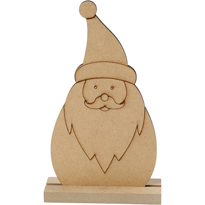 Julefigur, Julemand, H: 15 cm, D: 3 cm, B: 9 cm, tykkelse 3 mm, 1 stk.