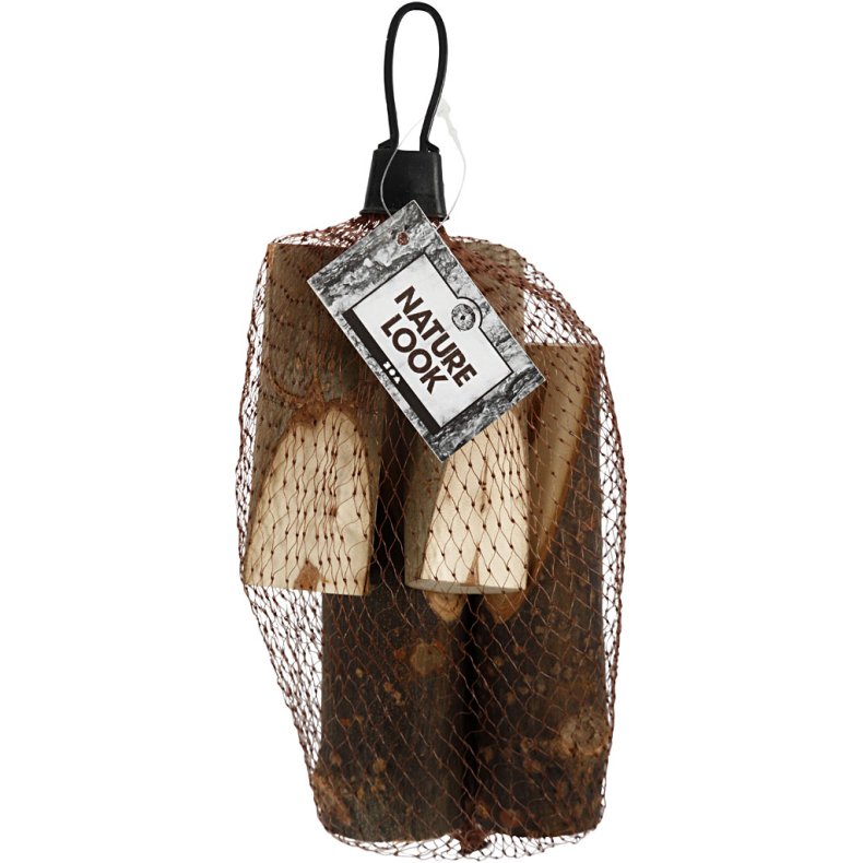 Tr&aelig;gren med skr&aring;snit, H: 8+12 cm, diam. 2,5-3,5 cm, 4 stk./ 1 pk.