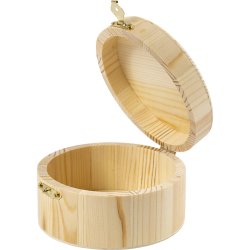 Rund &AElig;ske, H: 6 cm, diam. 11 cm, 1 stk.