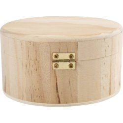 Rund &AElig;ske, H: 6 cm, diam. 11 cm, 1 stk.