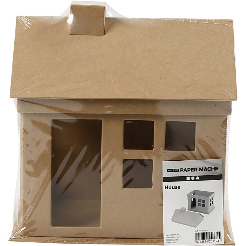 Hus, H: 23 cm, D: 14,5 cm, L: 22,5 cm, 1 stk.