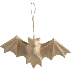 Flagermus, H: 10 cm, D: 3,5 cm, B: 22 cm, 1 stk.