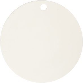 Platte, diam. 15 cm, tykkelse 0,5 cm, hvid, 1 stk.
