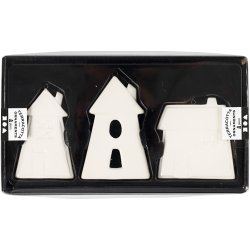 Oph&aelig;ng, huse, H: 7,6-9,7 cm, hvid, 3 stk./ 1 pk.