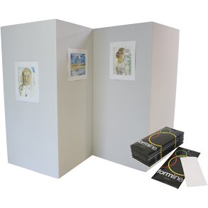 Udstillingsvægge og hæftemasse, 1 sæt