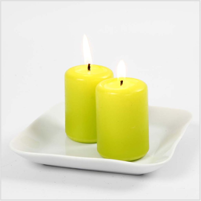 Tallerken, str. 12,7x12,7 cm, hvid, 10 stk./ 1 pk.