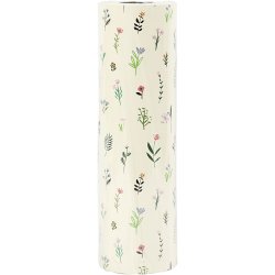Gavepapir, Blomster, B: 50 cm, 80 g, 100 m/ 1 rl.