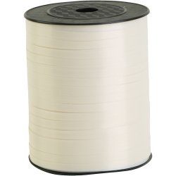 Gaveb&aring;nd, B: 5 mm, hvid, 400 m/ 1 rl.