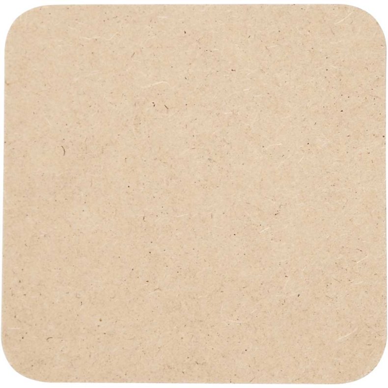 Brik, str. 10x10 cm, tykkelse 3 mm, 6 stk./ 1 pk.