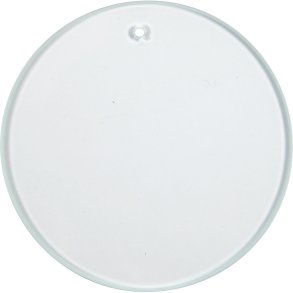 Glasplade, rund, diam. 7 cm, tykkelse 3 mm, 10 stk./ 1 pk.