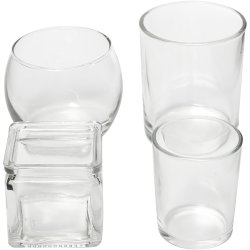 Fyrfadsstage, H: 5,3-8,4 cm, diam. 4,5-7,3 cm, Indhold kan variere, 72 stk./ 1 pk.