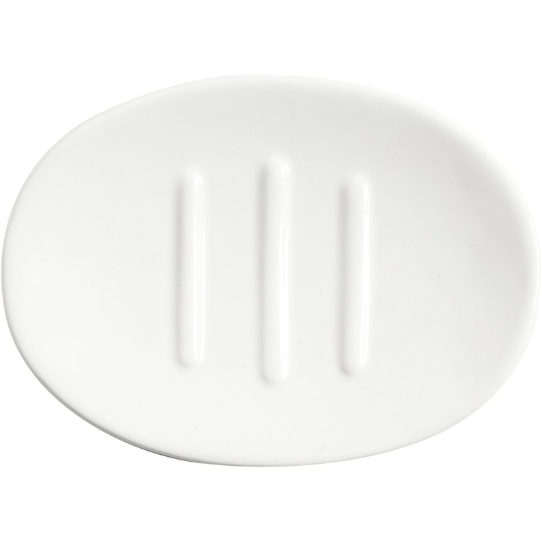 S&aelig;besk&aring;l, H: 2,5 cm, L: 13,5 cm, B: 10 cm, hvid, 1 stk.