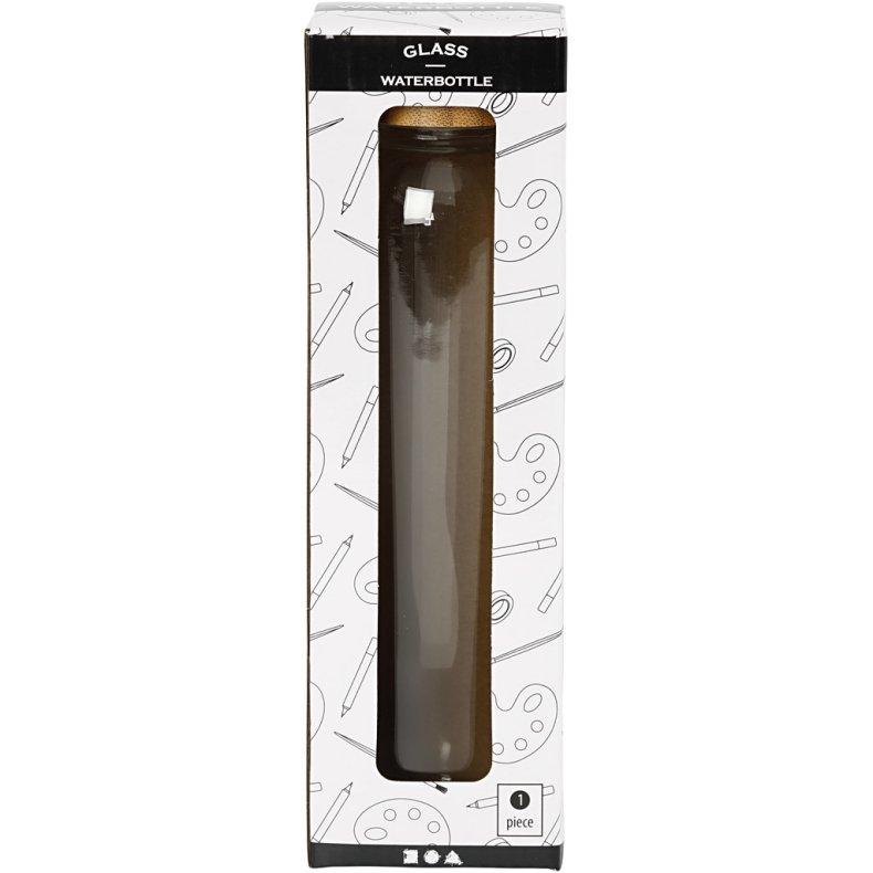 Vandflaske, H: 22 cm, diam. 6,7 cm, 500 ml, 1 stk.