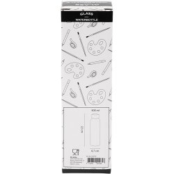 Vandflaske, H: 22 cm, diam. 6,7 cm, 500 ml, 1 stk.