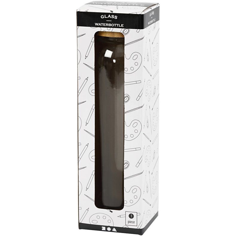 Vandflaske, H: 22 cm, diam. 6,7 cm, 500 ml, 1 stk.