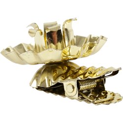 Lysclips, diam. 40 mm, forgyldt, 8 stk./ 1 pk.