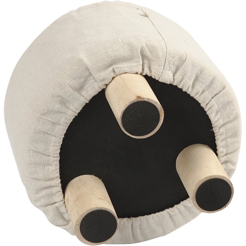 Puf, H: 21,5 cm, diam. 26 cm, 1 stk.