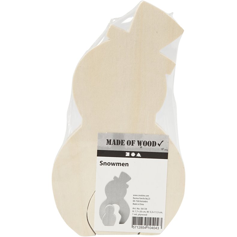 2i1 figur, snem&aelig;nd, H: 7,7+20 cm, D: 2 cm, B: 5,3+11,3 cm, 1 s&aelig;t