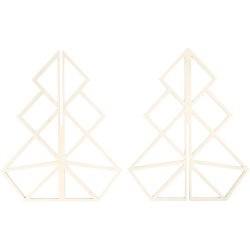 3D Juletr&aelig;, H: 60 cm, B: 48 cm, 1 stk.