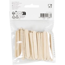 Ispinde, L: 5,5 cm, B: 6 mm, natur, 50 stk./ 1 pk.