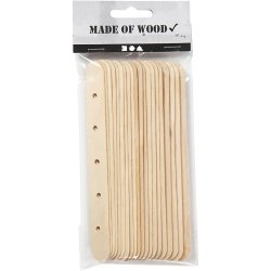 Konstruktionspinde, L: 15 cm, B: 1,8 cm, hulstr. 4 mm, 20 stk./ 1 pk.