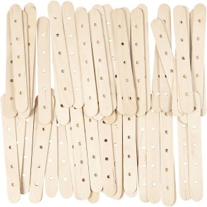 Konstruktionspinde, L: 15 cm, B: 1,8 cm, hulstr. 4 mm, 500 stk./ 1 pk.