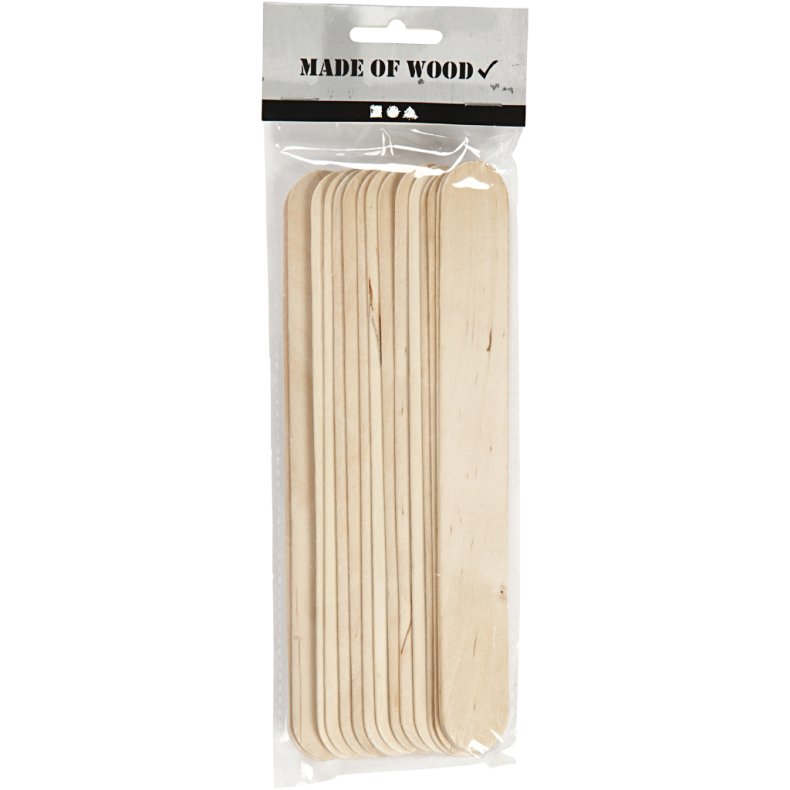 Ispinde, L: 20 cm, B: 25 mm, natur, 15 stk./ 1 pk.