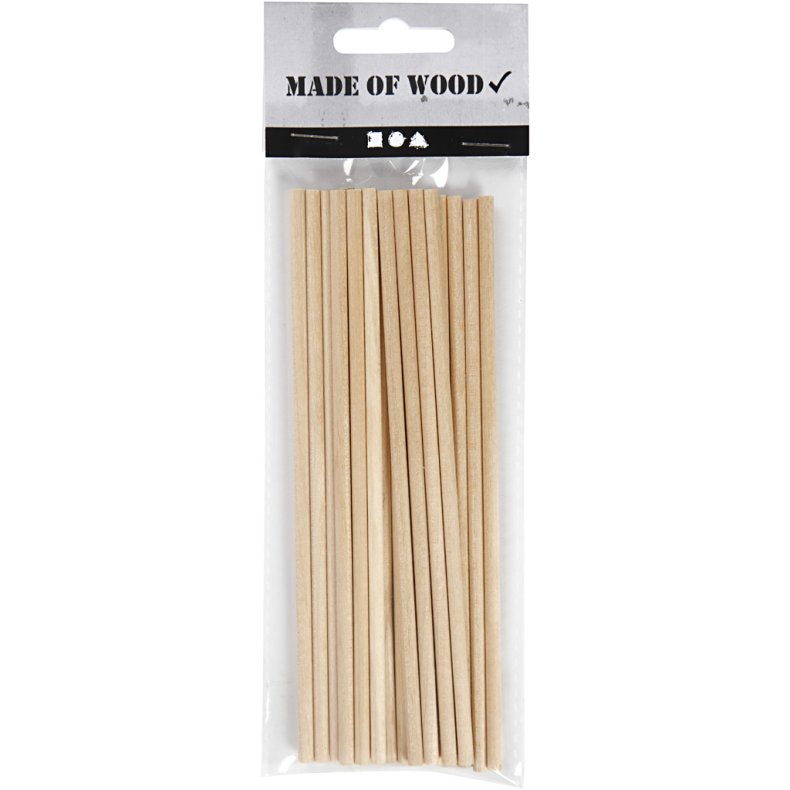 Rundstok, L: 15 cm, diam. 4 mm, 20 stk./ 1 pk.