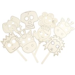 Masker, L: 35 cm, B: 22 cm, tykkelse 2 mm, 16 stk./ 1 pk.