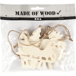 Juleoph&aelig;ng, str. 7-9 cm, tykkelse 4 mm, 6 stk./ 1 pk.