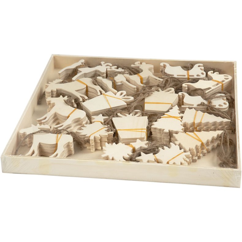 Juleoph&aelig;ng, str. 7-9 cm, tykkelse 4 mm, 90 stk./ 1 pk.