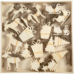 Juleoph&aelig;ng, str. 7-9 cm, tykkelse 4 mm, 90 stk./ 1 pk.