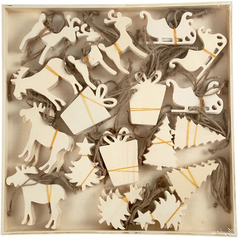 Juleoph&aelig;ng, str. 7-9 cm, tykkelse 4 mm, 90 stk./ 1 pk.