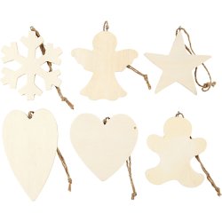 Juleoph&aelig;ng, str. 9-11 cm, tykkelse 4 mm, 90 stk./ 1 pk.