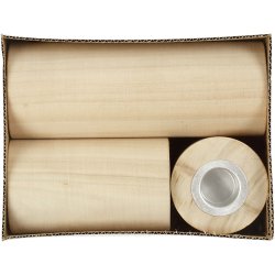 Lysestager, H: 14,5+9+6,5 cm, hulstr. 2,3 cm, 3 stk./ 1 pk.