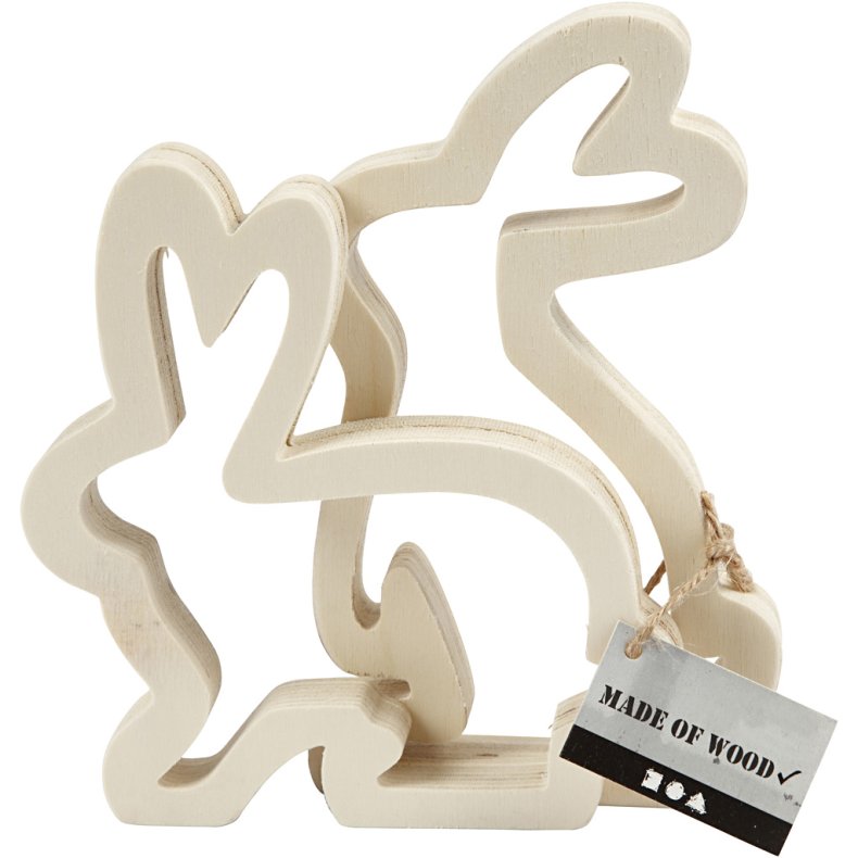 Harer, H: 14 cm, D: 2 cm, B: 13 cm, 2 stk./ 1 pk.