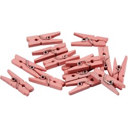 Minit&oslash;jklemme, L: 25 mm, B: 3 mm, lyser&oslash;d, 36 stk./ 1 pk.