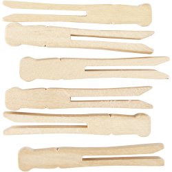 T&oslash;jklemmer, L: 9,5 cm, B: 1,4 cm, 100 stk./ 1 pk.