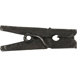 Minit&oslash;jklemme, L: 25 mm, B: 3 mm, sort, 36 stk./ 1 pk.