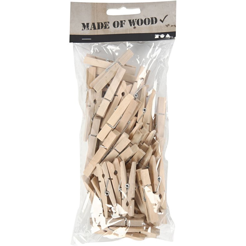 T&oslash;jklemmer, L: 48 mm, B: 6 mm, 50 stk./ 1 pk.