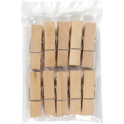 Huskeklemme, L: 7,2 cm, B: 2 cm, 10 stk./ 1 pk.