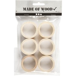 Servietring, diam. 35 mm, B: 20 mm, 6 stk./ 1 pk.