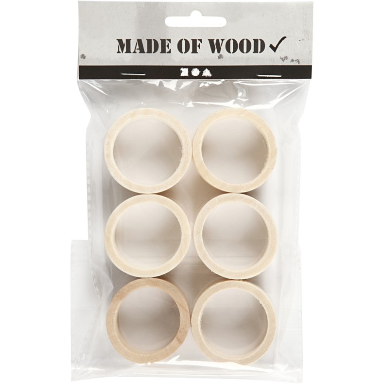 Servietring, diam. 35 mm, B: 20 mm, 6 stk./ 1 pk.