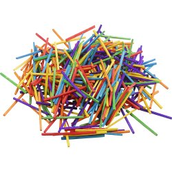 T&aelig;ndstikker, L: 5 cm, ass. farver, 4300 stk., 500 g/ 1 pk.
