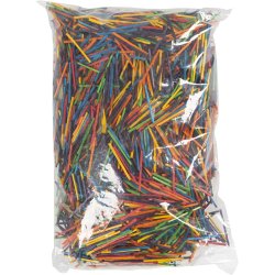 T&aelig;ndstikker, L: 5 cm, ass. farver, 4300 stk., 500 g/ 1 pk.