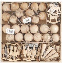 Juleoph&aelig;ng, H: 5,5-9 cm, 72 stk./ 1 pk.