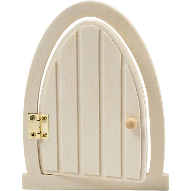 D&oslash;r med h&aelig;ngsler, H: 13 cm, B: 10 cm, 1 stk.