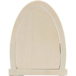 D&oslash;r med h&aelig;ngsler, H: 13 cm, B: 10 cm, 1 stk.